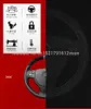 Zwart Rood Leer Zwart Koolstofvezel DIY Auto Stuurhoes voor MG MG6 GS MG3 ZS2583