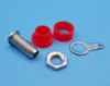 100Pcs 4mm Banana Panel Socket Test Probe Binding Post Nut Plug Jack Connector Red and Black Each 5