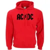 Moda-banda Rock AC / DC Moletom Homens Com Capuz 2016 Outono Inverno Nova Moda CA DC Hoodie Homens Fleece Loose Fit Sportswear para fãs