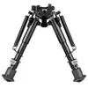 6-9 tum Bipod High stockproof Swivel Tilting Bipod med QD Mount Hunt Stand med Bipod Adapter