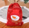 Christmas XMAS Hessian Santa Sack Stocking Bag Children Gifts Bag New Year Christmas Decorations 2 colors8803157