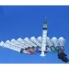 5ml Industrial Syringes with Plastic 0.25 Inch and Mixed Size Blunt Tip Fill Dispensing Needle Total Pack of 11