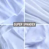 50pcs مأدبة أبيض لدنة كرسي مرنة تغطي Slipcover العالمي الزفاف ديكور ديكور حفلة قابلة للطي قضية مقعد الكرسي