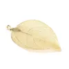 Gold and Silver Plated new Natural Leaf Pendant for Necklace Earring DIY Making Jewelry Beads Charms Findings Perfect Gifts for Women