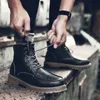 Mens work short boots men pu casual ankle boots round toes man leisure shoes antiskid man warm shoes zy242321o