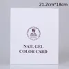 プロのモデルネイルジェルポリッシュカラーディスプレイボックス本専用120色のカードチャート絵画マニキュアネイルアートツール卸売