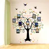 Grande 160 * 204 cm Albero genealogico a forma di cuore Photo Frame Wall Sticker Love You Forever Bird Decalcomanie Murale Art Home Decor Rimovibile Y200103