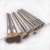 Drop Women's Fashion Brushes 10 sztuk Zestaw Drewniane Fundacja Kosmetyczne Brwi Eye Cień Szczotka Makijaż Szczotki Zestawy Narzędzia Pincel Maquiagem