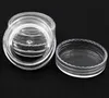 3ml Clear Base Tom plastbehållare Jars Pot 3gram Storlek för kosmetisk grädde Eye Shadow Nails Powder Smycken 500pcs