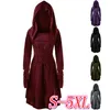 S-5XL Lady Hooded Dress Middle Ages Renaissance Halloween Archer Cosplay Costumes Vintage Medieval Bandage Party Vestido203C