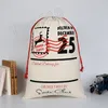 36styles Jul Drawstring Bag Canvas Bagsanta Sack Reindeers Santas Claus Xmas Strumpkasser Presenter