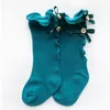 New Kids Socks Toddlers Girls Big Bow Knitted Knee High Long Soft Cotton Lace baby Socks Kids kniekousen meisje Baby Girls Socks5699985