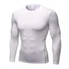 E-BAIHUI t-shirt été à manches longues fitness t-shirt séchage rapide sport course t-shirts décontracté hommes couleur unie respirant t-2681