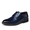 Zyyzym Mężczyźni Formalne Buty Lace-Up Style Split Skóra dla Solid Solid Piodle Sukienka Sukienka Mężczyźni Duży rozmiar 38-48 EUR