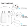 OEM 2 in1 S10 fast charger kits type c cable EU US traval usbl charge adapter cable with retail package2152163