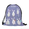 41 styles sac à dos de pâques oeufs de lapin sac à cordon dessin animé lapin impression sacs enfants cadeau cordon nouveau 2019