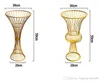 2020 Hollow Gold Metal Flower Vase Wedding Centerpieces Road Cited Flower Rack Wedding Props Event Decoration Supplies
