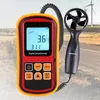 Freeshipping GM8901 Anemometer Windsnelheid Gaugetemperatuur Meet Digitale 45 m / s Thermometer Handheld meetinstrument