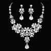 Bling Bling Set Kronen Ketting Oorbellen Legering Kristal Lovertjes Bruids Sieraden Accessoires Bruiloft Tiara Hoofddeksels Pak