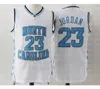 NCAA 23 Michael Jersey Top vendite Mens University Blu Bianco all'ingrosso Maglie da basket Ricamo Loghi S-XXL