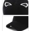 Şapka kadın beyzbol şapkası hip hop ayarlanabilir performans eğrisi kap kedi kulak şapka casquette timsah