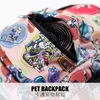 Petcircle adorável mochila multicolor de cachorro conveniente e ambientalmente amigável para cães mochila 310e