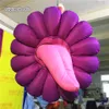 Customized Hanging Inflatable Cannibal Flower Balloon 2m Scary Air Blown Exotic Plants With Long Tongue For Stage Backdrop And Wall Decoration