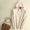 2019 automne nouveau Pull en cachemire femmes pulls à capuche couleur unie tricoté Pull d'extérieur sweat à capuche pour Femme Pull Femme