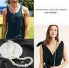 Vsco Girl Puka Chip Shell Necklaces Pearl Charm Necklace Set Hand Ornament Beach Seashell Chokers Christmas Gift 4PCS Set