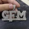 Hip Hop Iced Out Letter God Family Money Pendant Collier Gold Silver plaqué HOMMES BLING BLING GIED3507825