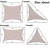 4 Shapes Sun Shade Sail 300D Oxford Polyester Protection Outdoor Canopy Garden Patio Pool Shade Sail Awning Camping Shade Cloth2539