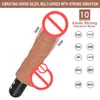 YUELV 10 Mode Vibrating Realistic Dildo Silicone Vibrator Waterproof Strong Vibration Handheld Massage Wand Adult Sex Toy Products8500804