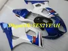 鈴木GSXR1000 K3 03 04 GSXR 1000 2003 2004 ABSトップブルーホワイトフェアリングセット+ギフトSD21