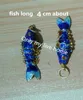 5pcs Handcraft Cloisonne Filigree Lucky Fish Charms Wholesale Cute Enamel Vivid Swing Goldfish Pendant DIY Earrings Necklace Bracelet Jewelry Making Findings