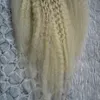 Grobe Yaki Kinky Straight Clip-in-Haarverlängerungen, 100 % brasilianisches Echthaar, 10 Stück und 100 g/Set