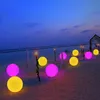 7-Farben-RGB-LED-Schwimm-Magic-Ball-LED-beleuchtetes Schwimmbad-Balllicht IP68 Gartenmöbel-Bar-Tischlampen mit Fernbedienung