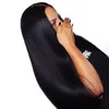 Donna lunghi capelli lisci prima parrucca di pizzo nero realistico nelle parrucche donne testa di capelli in fibra chimica set all'ingrosso