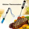 Numérique Alimentaire Cuisson Thermomètre Sonde Viande Ménage Fonction De Maintien Cuisine LCD Jauge Stylo BBQ Grill Bonbons Steak Lait Eau 4 Boutons DHL