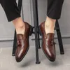 ZSAUAN Big Size 38-48 Men Brogue British Oxford Dress Shoes Male Gentleman PU Leather Footwear Flats Tassel Men Loafers
