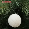 パーティーデコレーションホワイトクリスマスボールスノーボールズツリーデコア装飾品ぶらぶらクリスマスノエルホーム1