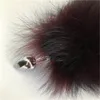 Accessoires Red teintes réelles réelles REAL FOX FUR PLIGE ANAL PLIGNE COSPlay Toy Love Sweety Toy Soft Fluffy Accessoires
