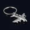 Mode Mäns Keyrings Metal Flygplan Keychain för kampanjgåva