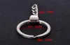50pcs Manufacturers Supply High Quality 20x30mm Flat Ring Alloy Head 3 Grinding Chain Metal Key Ring Diy Keychain Accessories5580559