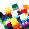 Calcetines de compresión cómodos Calcetines divertidos 3D coloridos para Hombre Calcetines geométricos Hombre Art Meias Homens252i