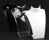 Akryl mannequin smycken display örhänge hänge halsband modell stativ hållare för gåva 2 st parti ds13266i