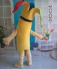 2018 Costume de mascotte de banane jaune chaude de haute qualité pour adulte à porter