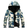 2019 neue Camouflage Winter Unten Jacke Mäntel Herren Doudoune Homme Hiver Marque Mit Kapuze Männer Jacken Dicken Mode Mantel