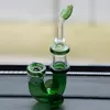 DHL Glass Water Pipe 7.5 Inch Colored Bong with glass bowl J Style Glass Bongs Dab Rigs Oil Rig