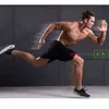 Männer Laufshorts Streifen Reißverschluss Tasche Gym Tennis Shorts Schnell Trocknend Training Fitness Basketball Lose Sport Plus Größe