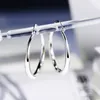 U7 Big Earrings New Trendy Stainless Steel18K Real Gold Plated Fashion Jewelry Round Large Size Hoop Earrings for Women7893094